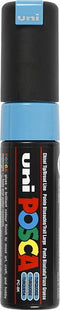 Verfstift posca pc8k b schuin fluor turquoise