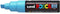 Verfstift posca pc8k b schuin fluor turquoise