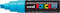 Verfstift posca pc8k b schuin fluor turquoise