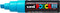 Verfstift posca pc8k b schuin fluor turquoise