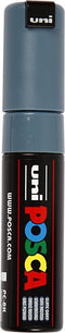 Verfstift posca pc8k b schuin leisteengrijs
