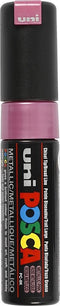 Verfstift posca pc8k b schuin metallic roze