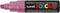 Verfstift posca pc8k b schuin metallic roze