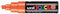 Verfstift posca pc8k b schuin oranje | 6 stuks