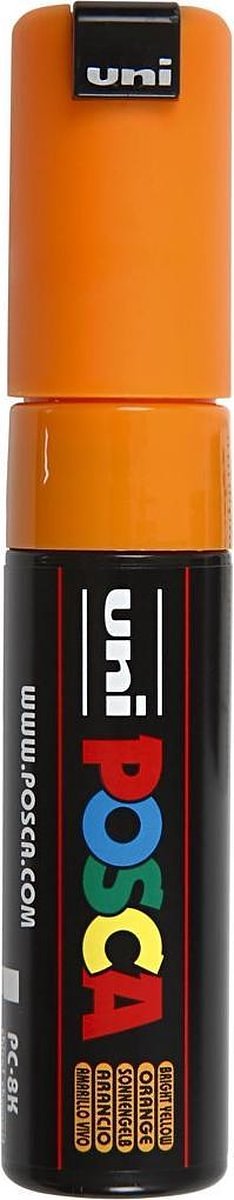Verfstift posca pc8k b schuin oranje