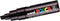 Verfstift posca pc8k b schuin oranje