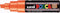 Verfstift posca pc8k b schuin oranje