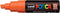 Verfstift posca pc8k b schuin oranje