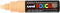 Verfstift posca pc8k b schuin zalmroze
