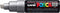 Verfstift posca pc8k b schuin zilver
