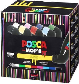 Verfstift posca pcm22 mop'r 8st assorti