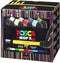 Verfstift posca pcm22 mop'r 8st assorti