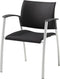 Vergaderstoel 1602 met armleggers Zwart frame