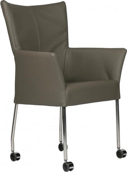 Vergaderstoel Alexia 63CMx59CMx99CM (bdh) Chroom Donker blauw