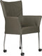 Vergaderstoel Alexia 63CMx59CMx99CM (bdh) Chroom Donker groen