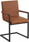 Vergaderstoel Blok Cognac