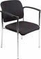 Vergaderstoel Bonanza Bordeaux met Chrome frame