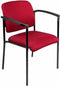 Vergaderstoel Bonanza Zwart met Chrome frame