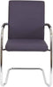 Vergaderstoel F240 met slede chrome onderstel beige