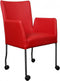 Vergaderstoel Isabel 59CMx60CMx95CM (bdh) Zwart (RAL9011) Wit
