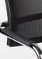 Vergaderstoel Magentix met rug mesh zitting in stof Blauw