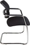 Vergaderstoel Magentix met rug mesh zitting in stof Groen