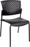 Vergaderstoel of Kantinestoel Lente Chroom Frame zonder armleuningen