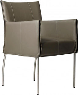 Vergaderstoel Willem 52CMx62CMx84CM (bdh) Chroom Mocca