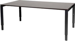 Vergadertafel Domino - 180x100 logan - zwart frame