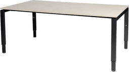 Vergadertafel Domino - 180x100 robson - zwart frame