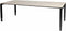 Vergadertafel Domino - 220x100 Eiken - zwart frame