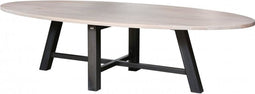 Vergadertafel Karachi breed 300CM diep 150CM bladkleur Blank Matlak