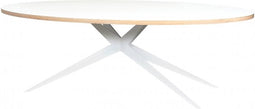 Vergadertafel Lagos breed 200CM diep 100CM bladkleur Geolied Eiken