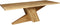 Vergadertafel manilla breed 240cm diep 130cm bladkleur leem matlak