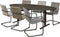 Vergadertafel Teez ellips 220x110cm frame Zwart (RAL9005) blad Robson Eiken