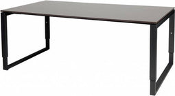 Vergadertafel - Verstelbaar - 180x100 logan - zwart frame