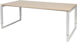 Vergadertafel - Verstelbaar - 200x100 Havana Kersen - alu frame