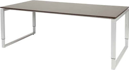 Vergadertafel - Verstelbaar - 200x100 logan - alu frame