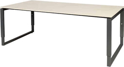Vergadertafel - Verstelbaar - 200x100 robson - zw frame