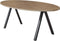 Vergadertafel Victory 220x110cm frame Zwart (RAL9005) blad Robson Eiken