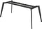 Vergadertafel Victory Deens Ovaal 4-poots 240x120cm frame Wit (RAL9010) blad Ahorn