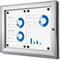 Vergrendelbaar notitiebord indoor zilver 2x a4