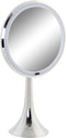 Vergrotende Spiegel met Led DKD Home Decor Zilverkleurig Metaal 20 x 11 x 37 cm