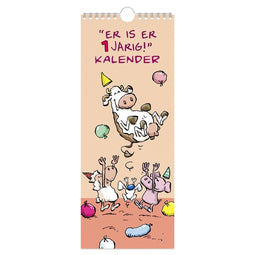 Verjaardagskalender 130x325mm Ritstier