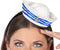 Verkleed Verkleed diadeem mini hoedje/pet - meisjes/dames - Matroos/sailor thema