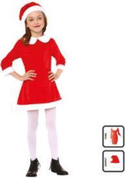 Verkleedpak kerstmis kind - Kerst - Kerstmeisje - 4/6 - Maat 4-6 jaar