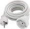 Verlengbare Kabel Schuko Silver Electronics Wit