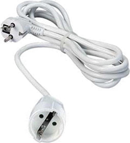 Verlengsnoer 5 meter - wit - 230v - 16a - 3x1,5 mm2