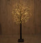 Verlicht boompje 120cm - Eikenboompje met LED verlichting - Zwart - 360 lampjes - classic wit