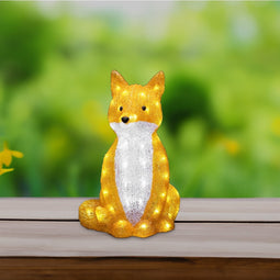 Verlicht Kerstfiguur voor binnen en buiten - Vos - 64 LEDs - 40 cm hoog - Kerstdecoratie